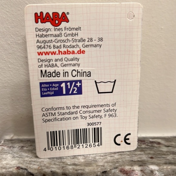 Gently Used HABA Toys Finger Puppet Kasper with some spots on his striped hat - Picture 6 of 8